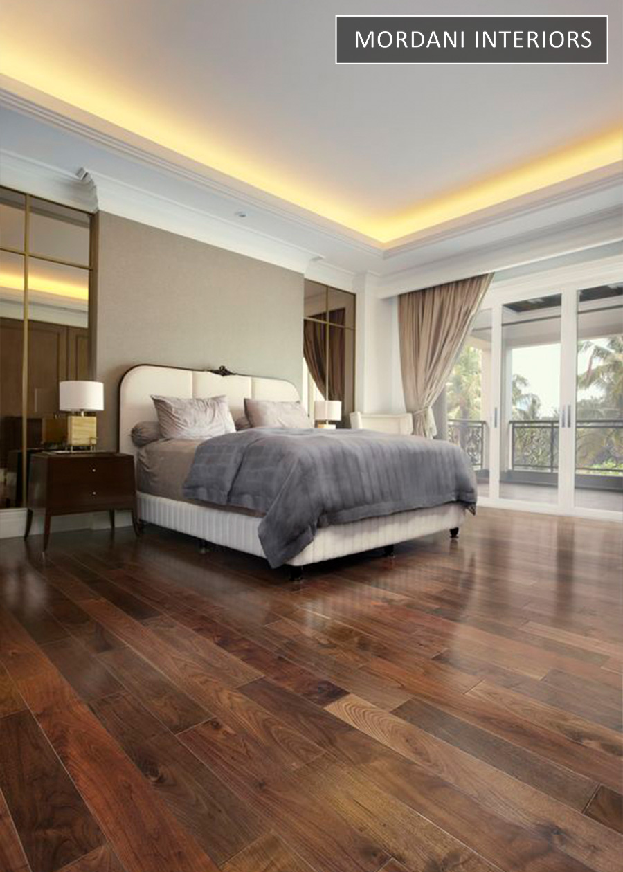 Newyork Walnut Brown Ego Spc Wooden Flooring